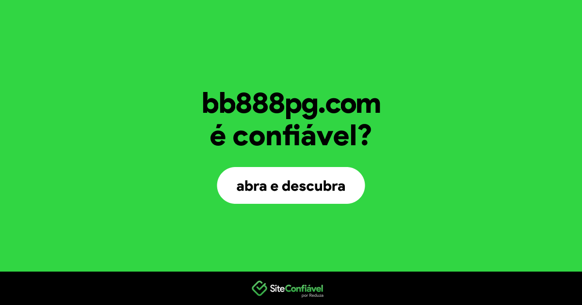 O site bb888pg.com é confiável?