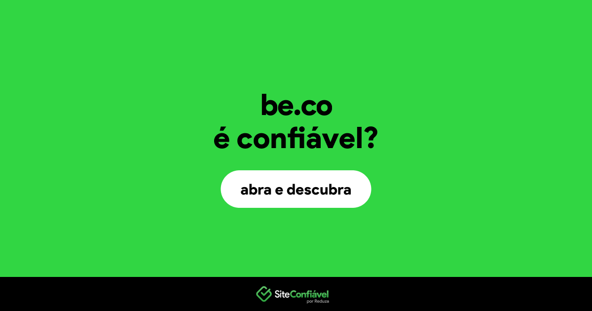 O site be.co é confiável?