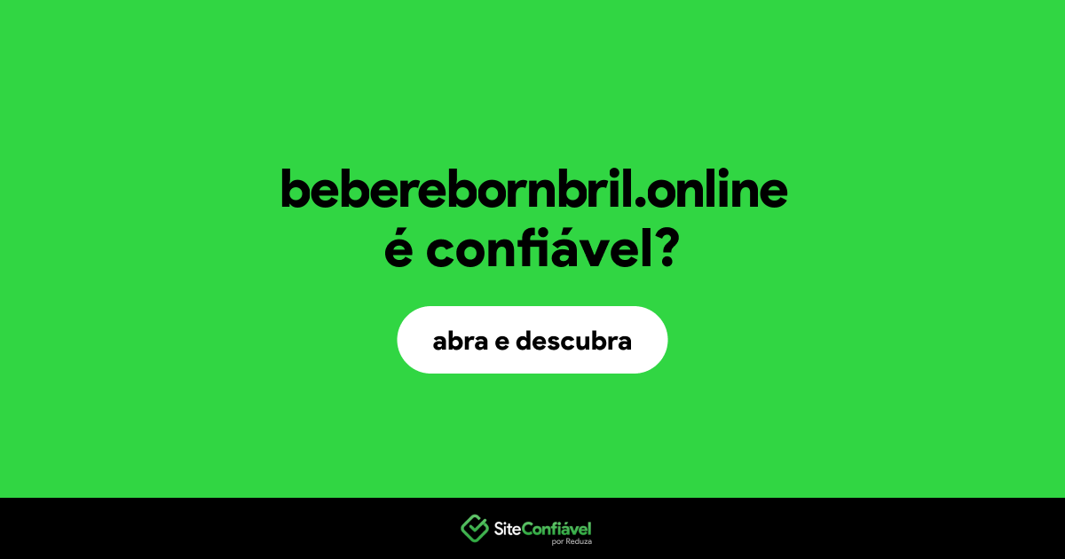 O site beberebornbril.online é confiável?