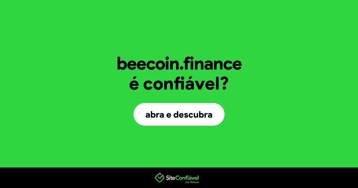 O site beecoin.finance é confiável?