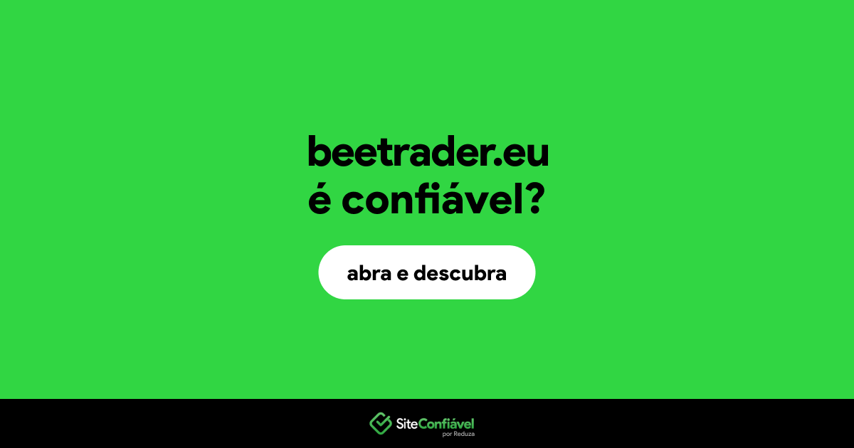 O site beetrader.eu é confiável?