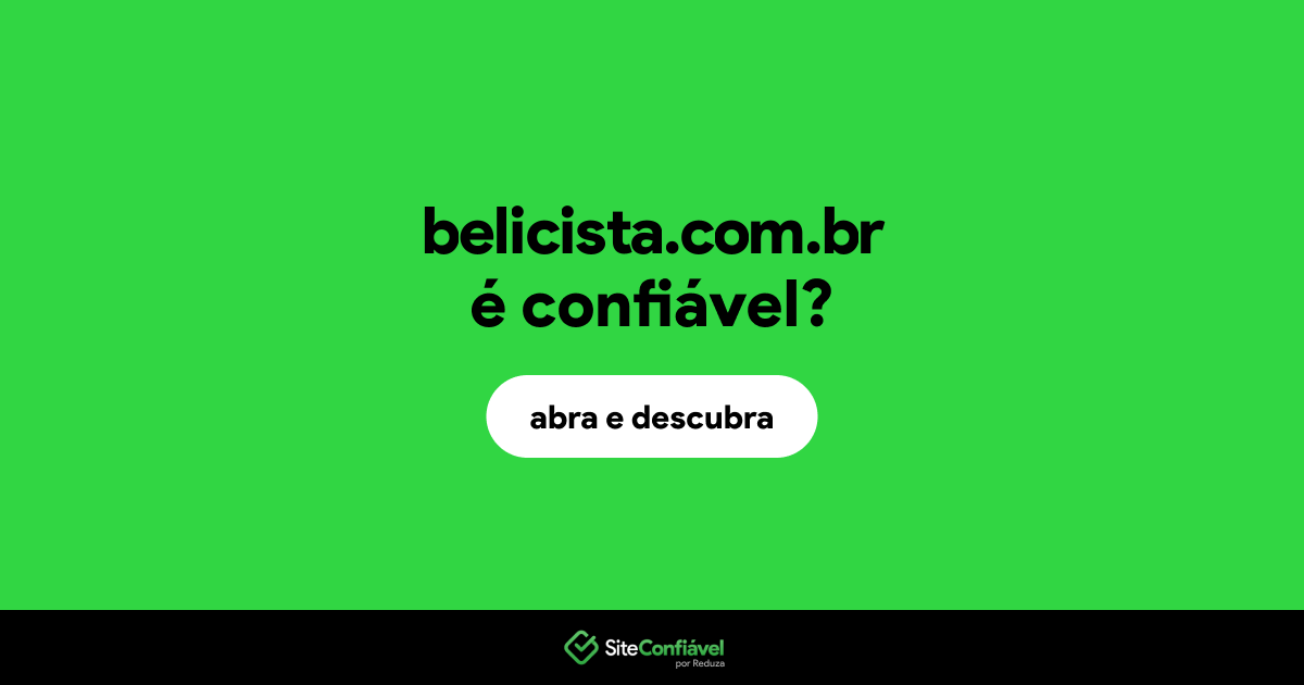 O site belicista.com.br é confiável?