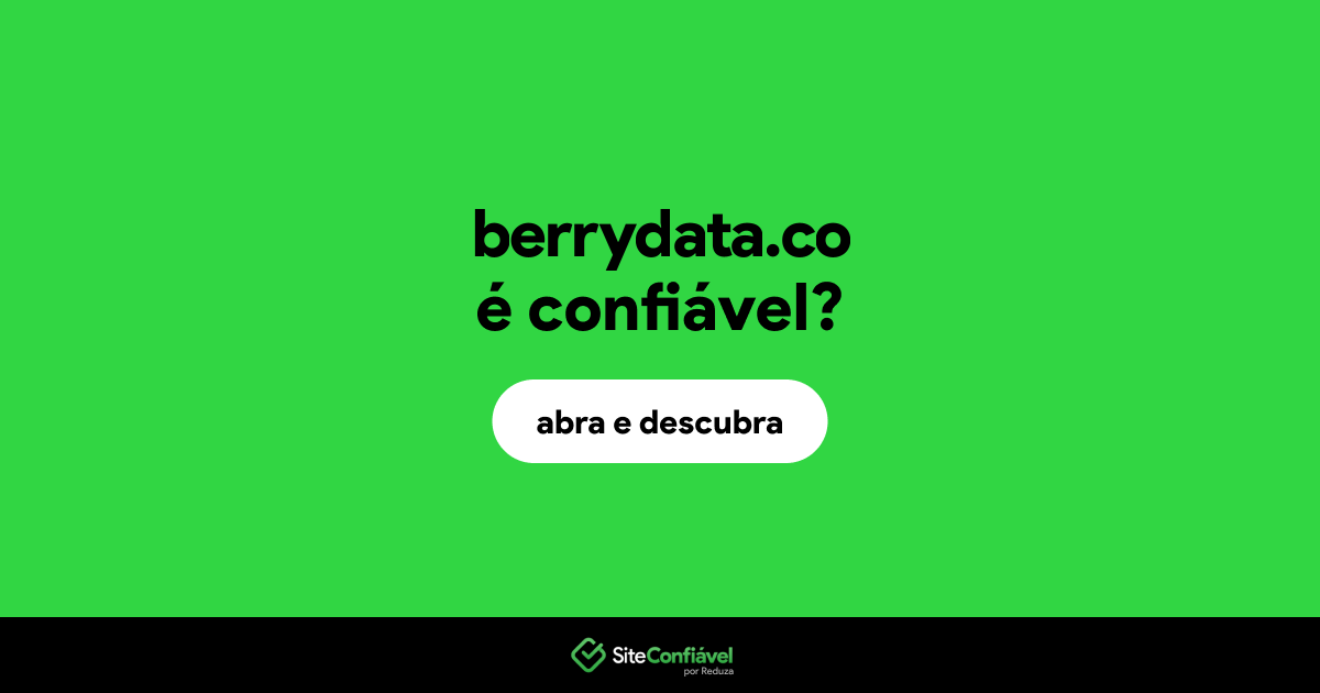O site berrydata.co é confiável?