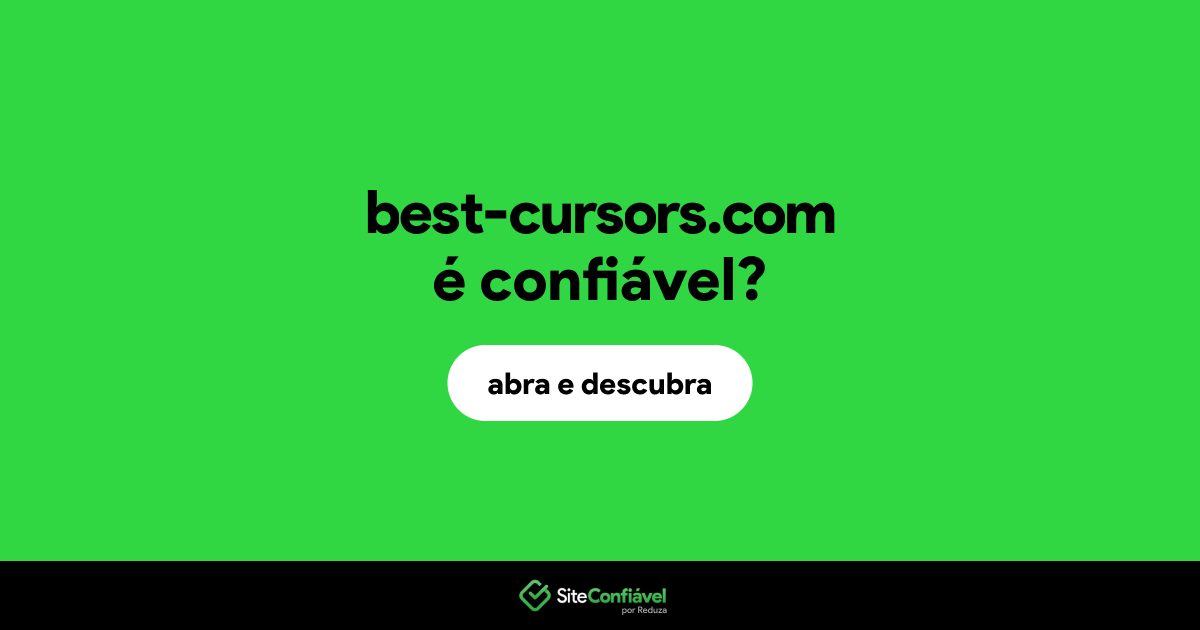 O site best-cursors.com é confiável?