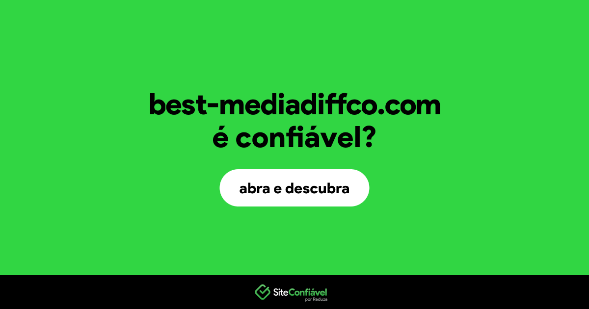 O site best-mediadiffco.com é confiável?