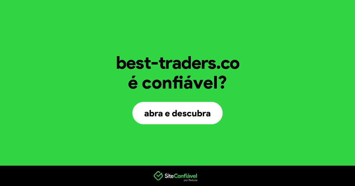 O site best-traders.co é confiável?