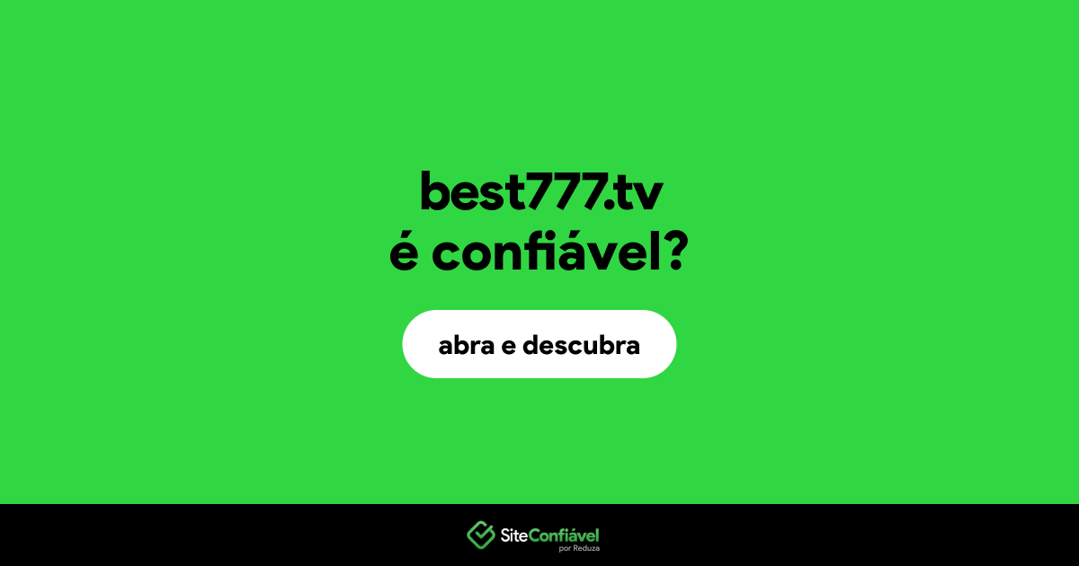 O site best777.tv é confiável?