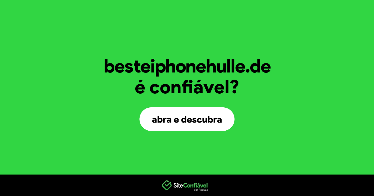 O site besteiphonehulle.de é confiável?