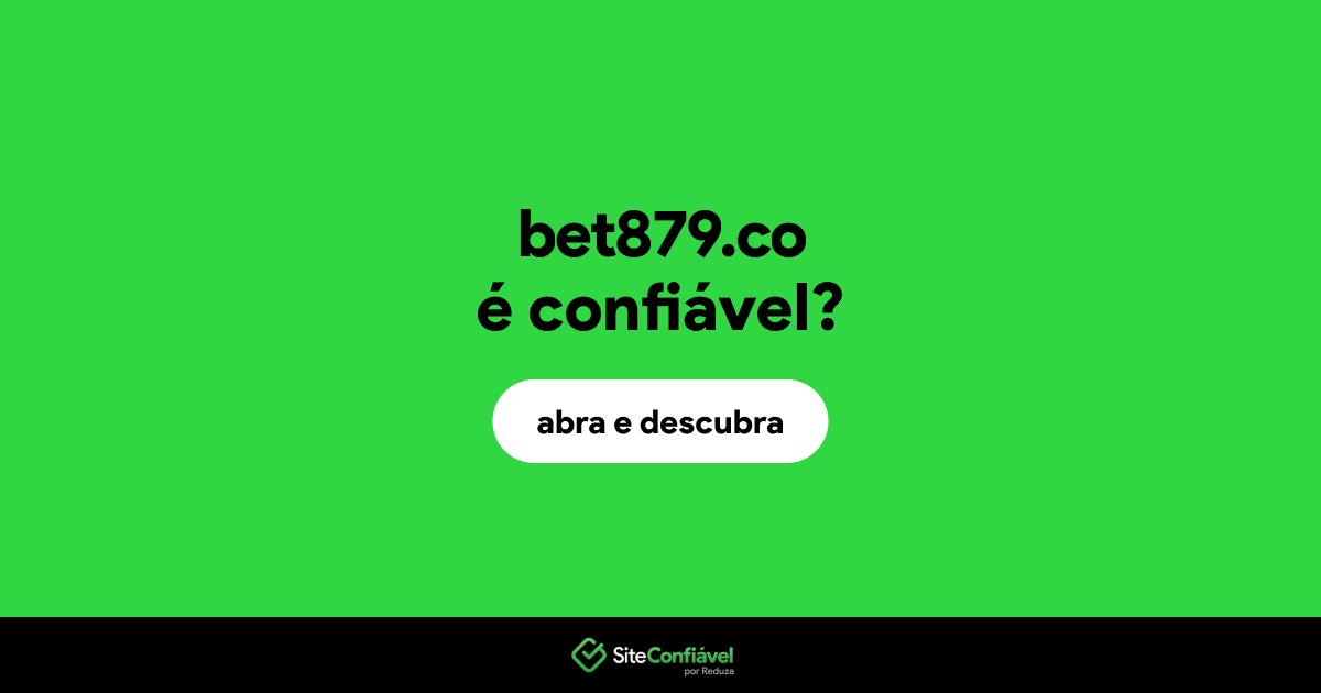 O site bet879.co é confiável?