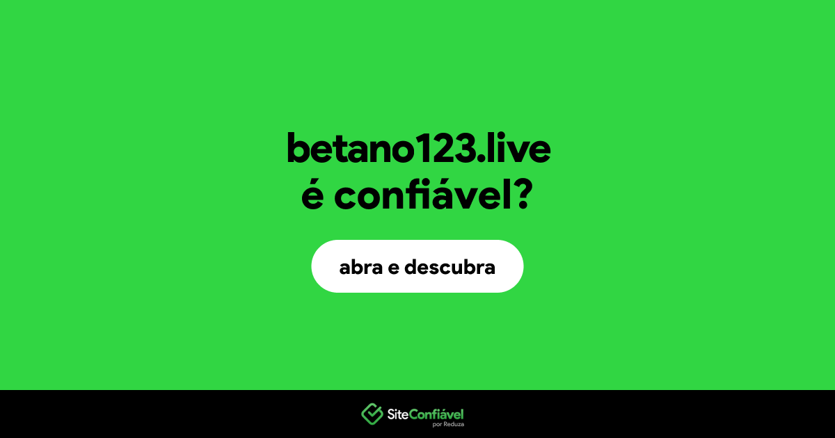 O site betano123.live é confiável?