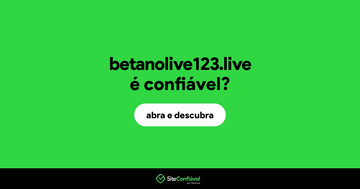 O site betanolive123.live é confiável?
