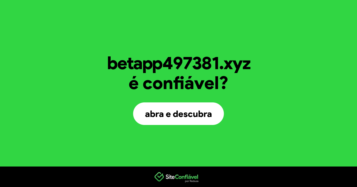 O site betapp497381.xyz é confiável?
