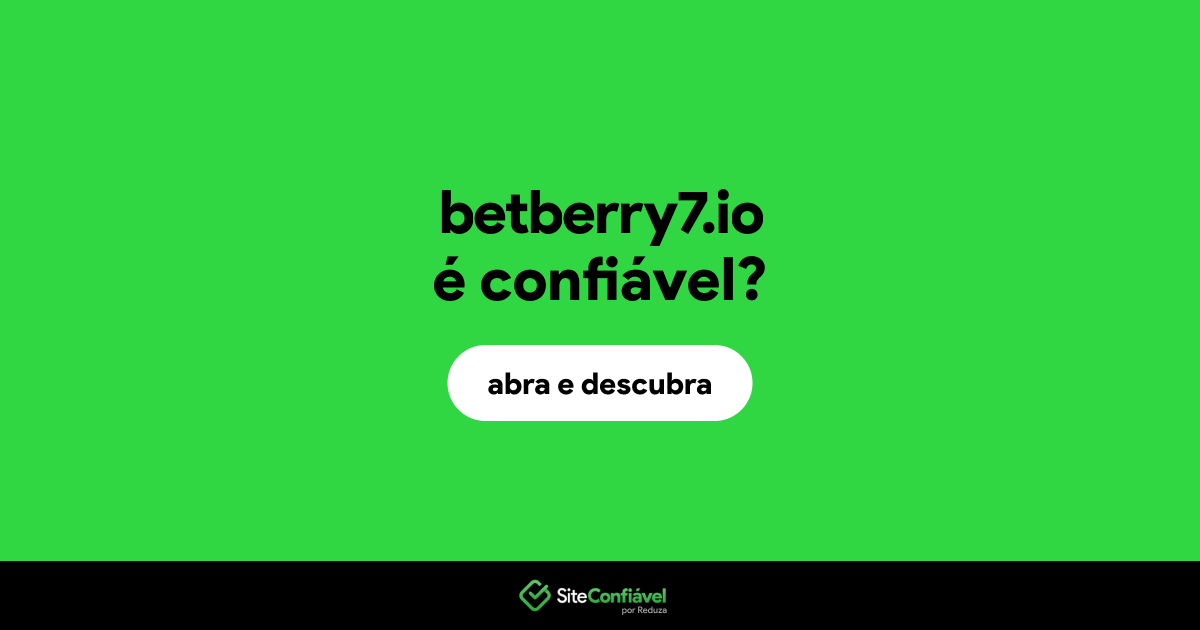 O site betberry7.io é confiável?