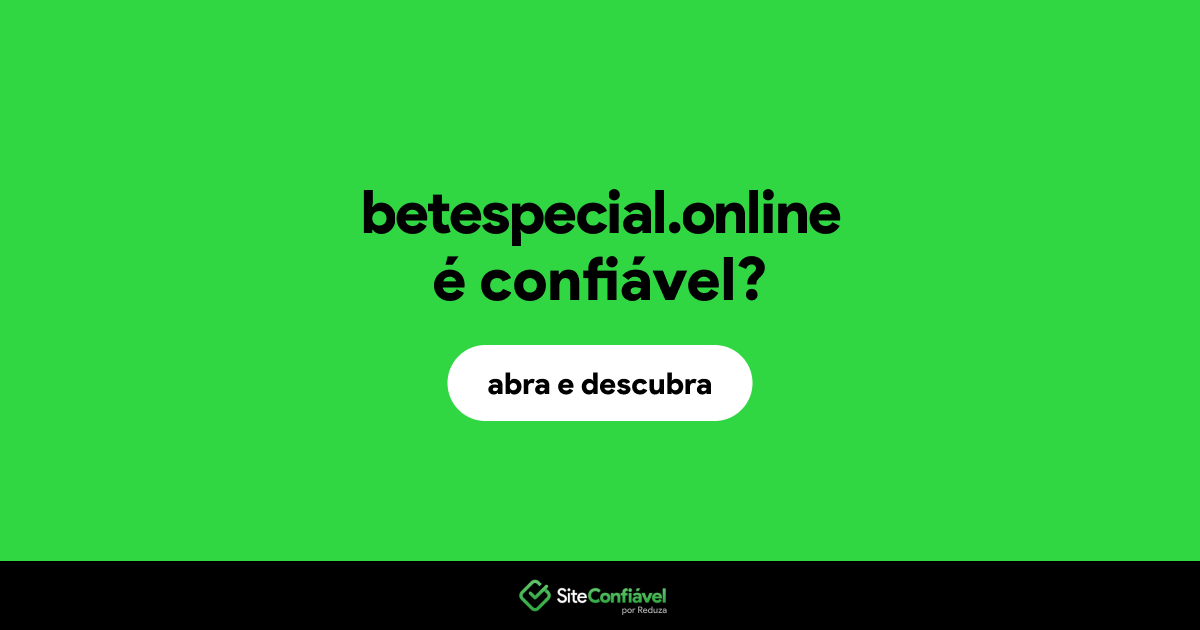O site betespecial.online é confiável?