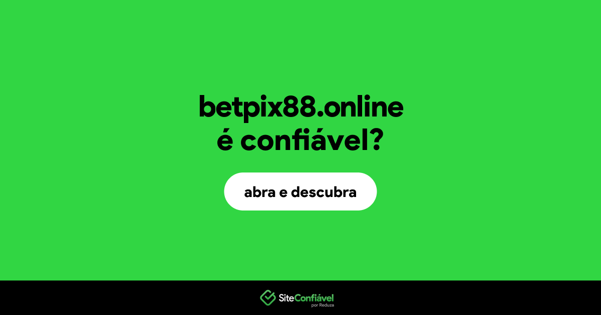 O site betpix88.online é confiável?