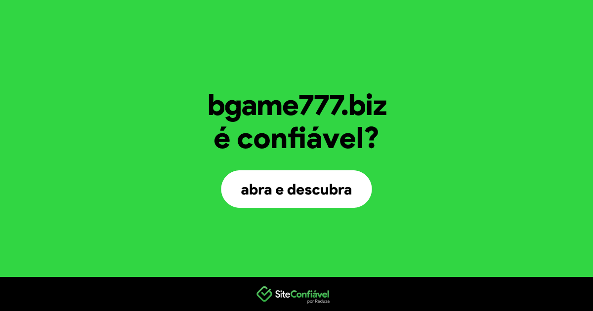 O site bgame777.biz é confiável?