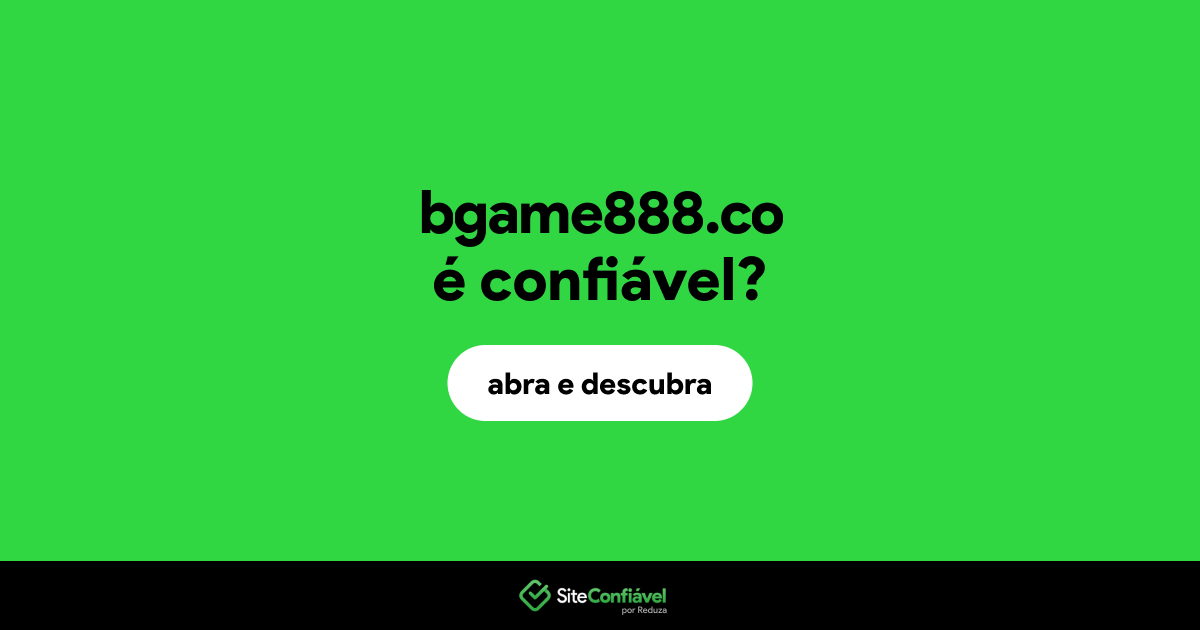O site bgame888.co é confiável?