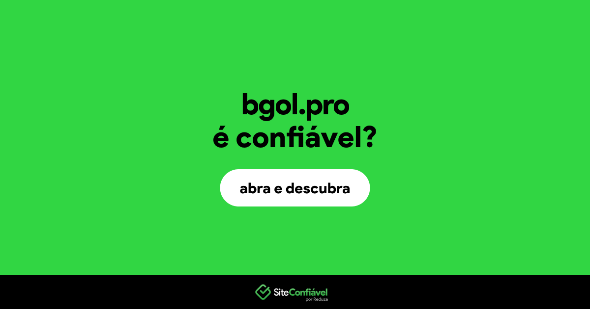 O site bgol.pro é confiável?