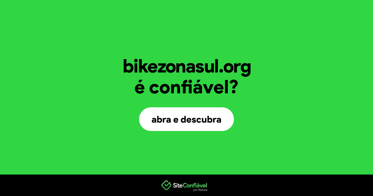 O site bikezonasul.org é confiável?