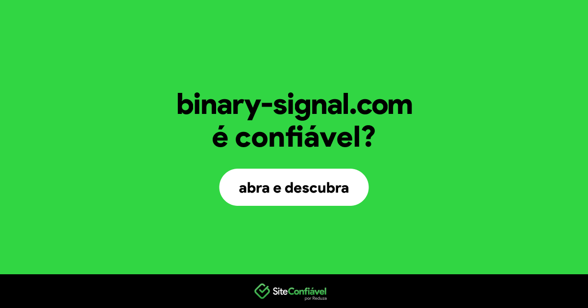 O site binary-signal.com é confiável?