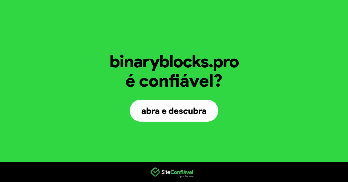 O site binaryblocks.pro é confiável?