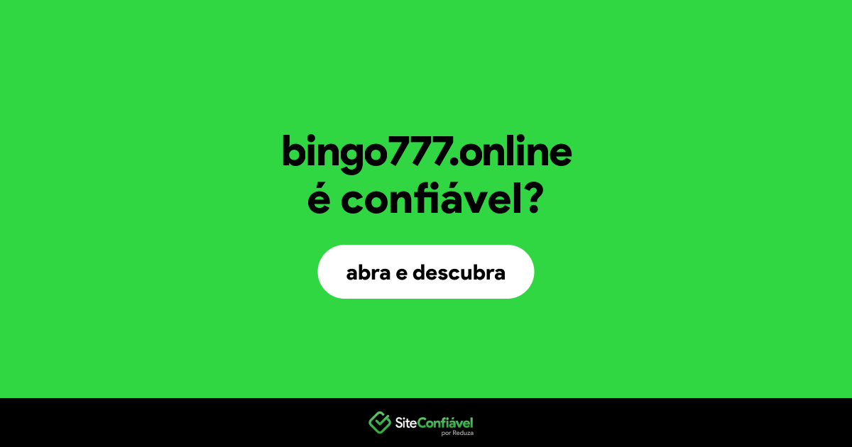 O site bingo777.online é confiável?