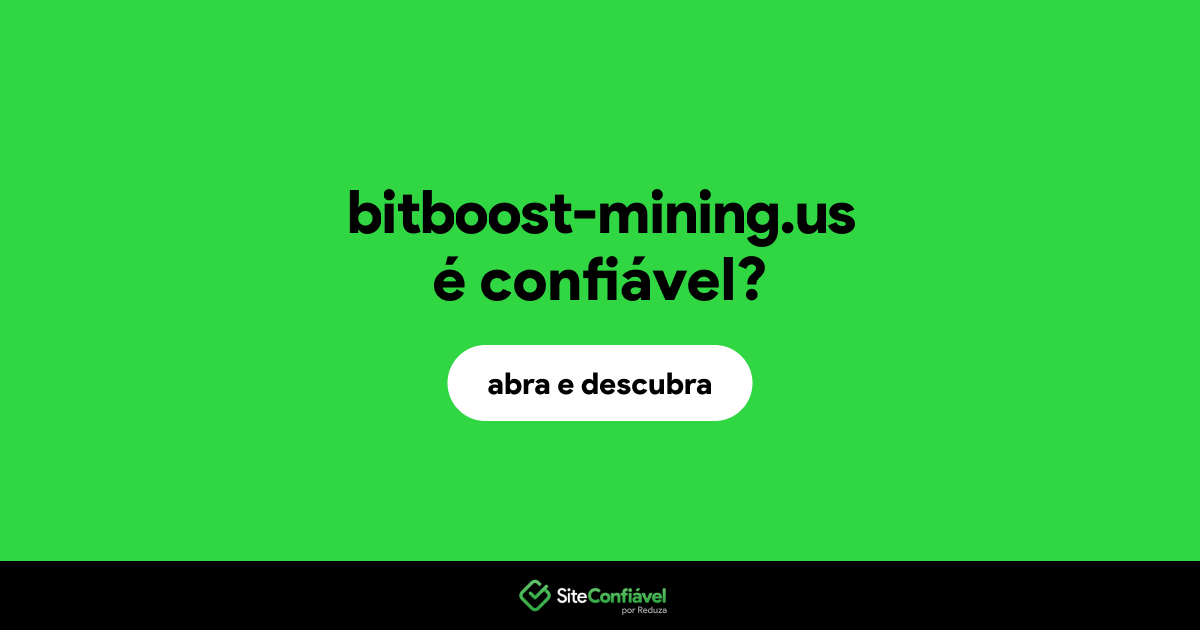 O site bitboost-mining.us é confiável?