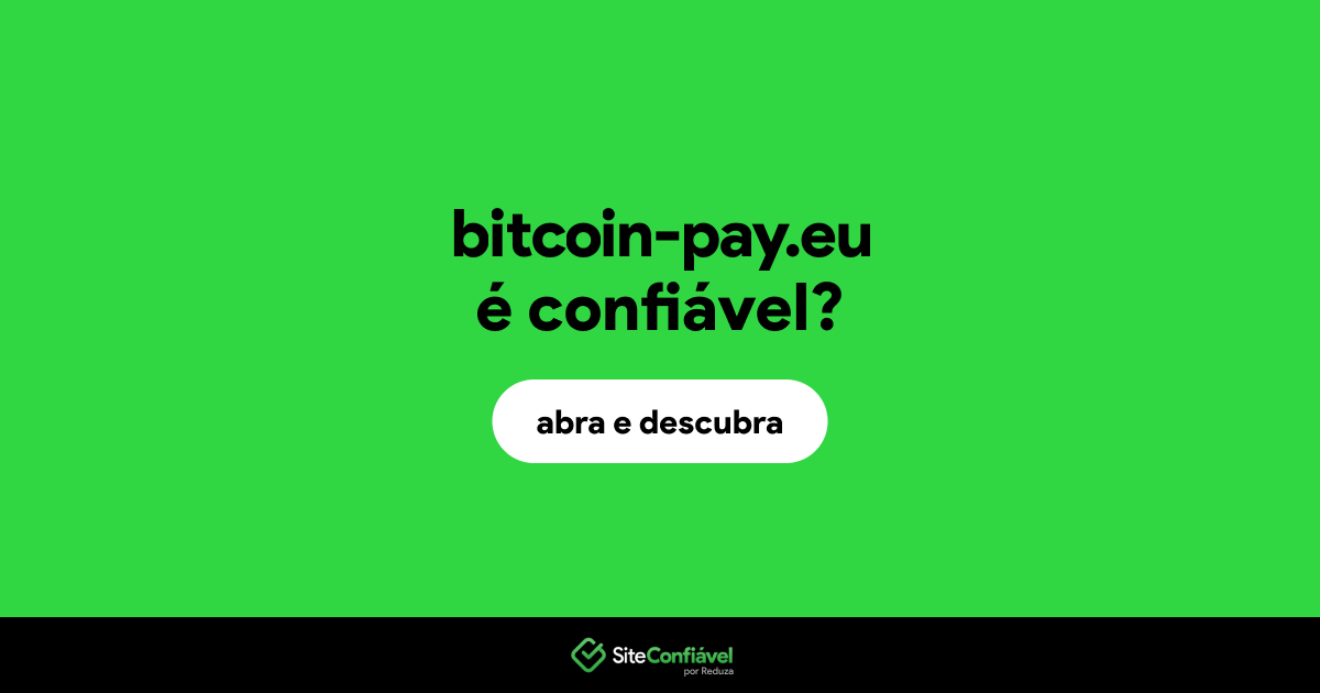 O site bitcoin-pay.eu é confiável?
