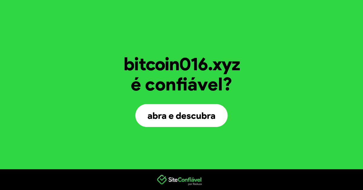 O site bitcoin016.xyz é confiável?
