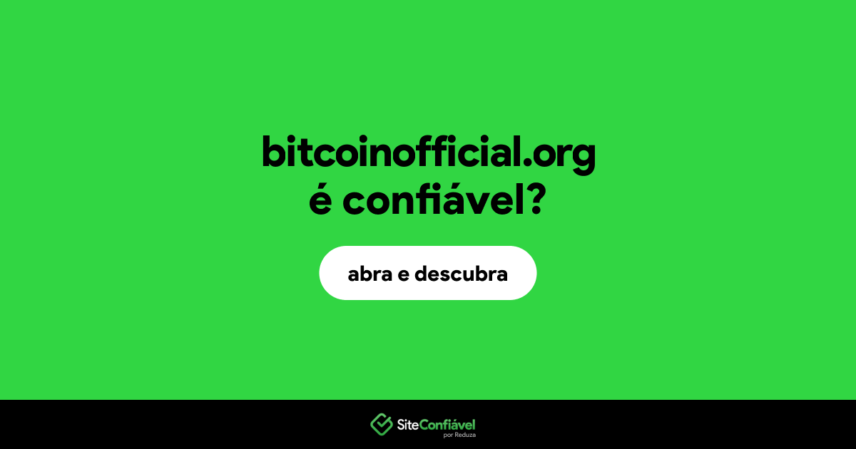 O site bitcoinofficial.org é confiável?