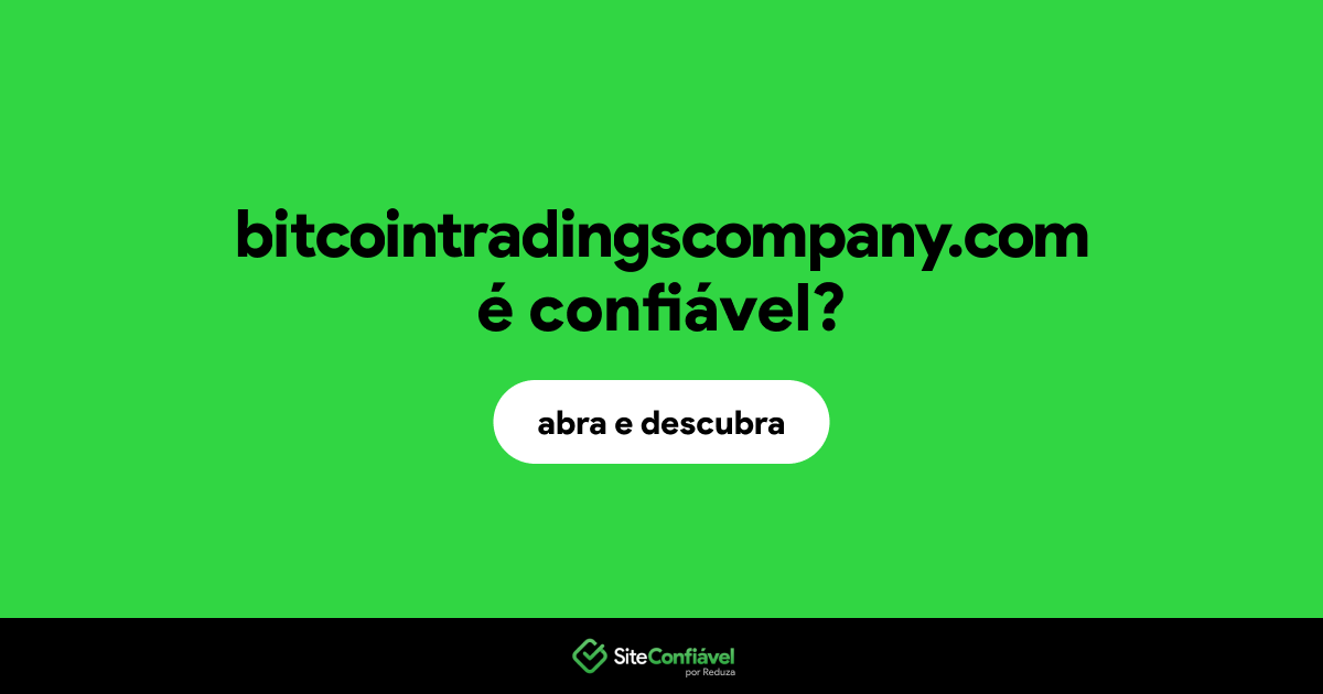 O site bitcointradingscompany.com é confiável?