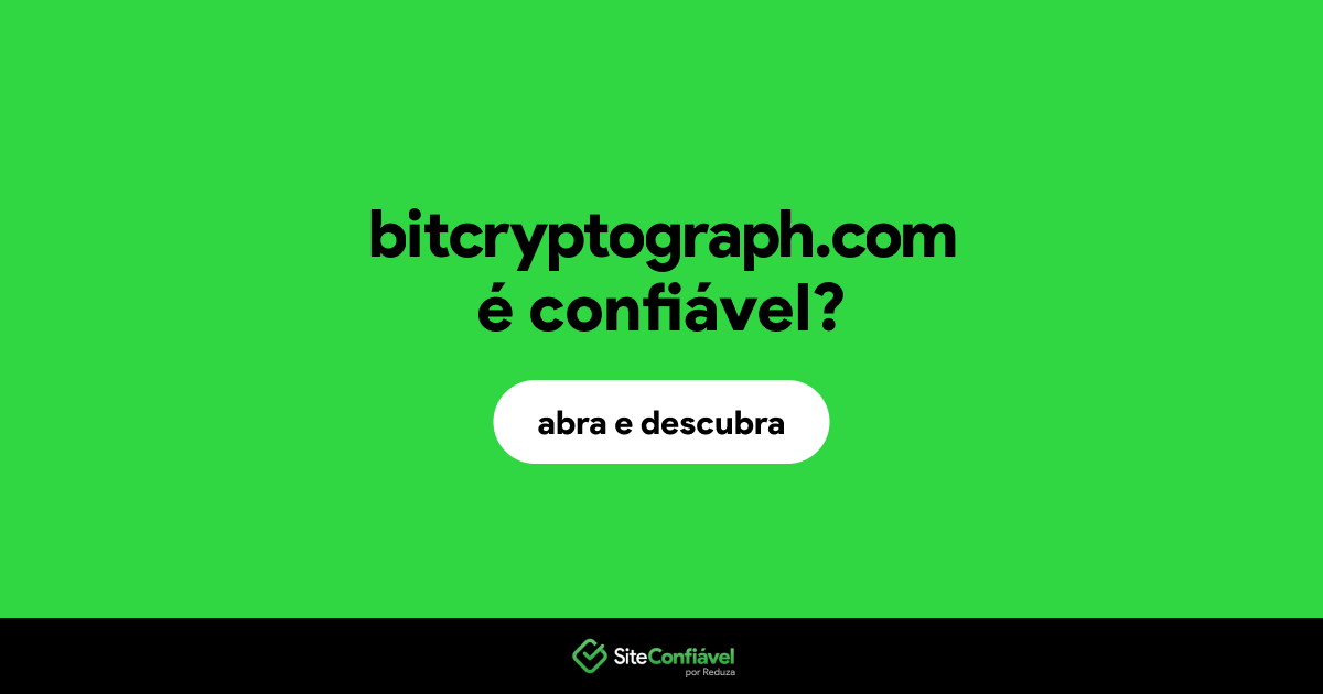 O site bitcryptograph.com é confiável?
