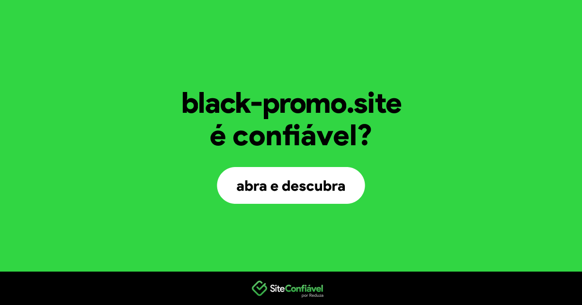 O site black-promo.site é confiável?