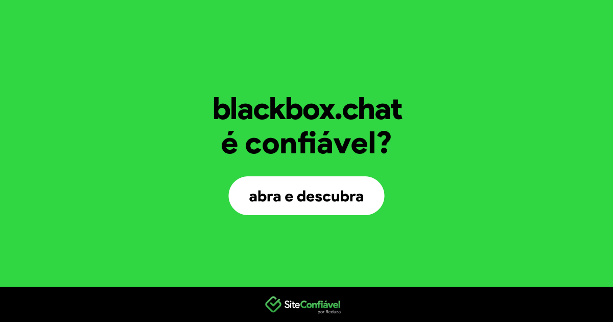 O site blackbox.chat é confiável?