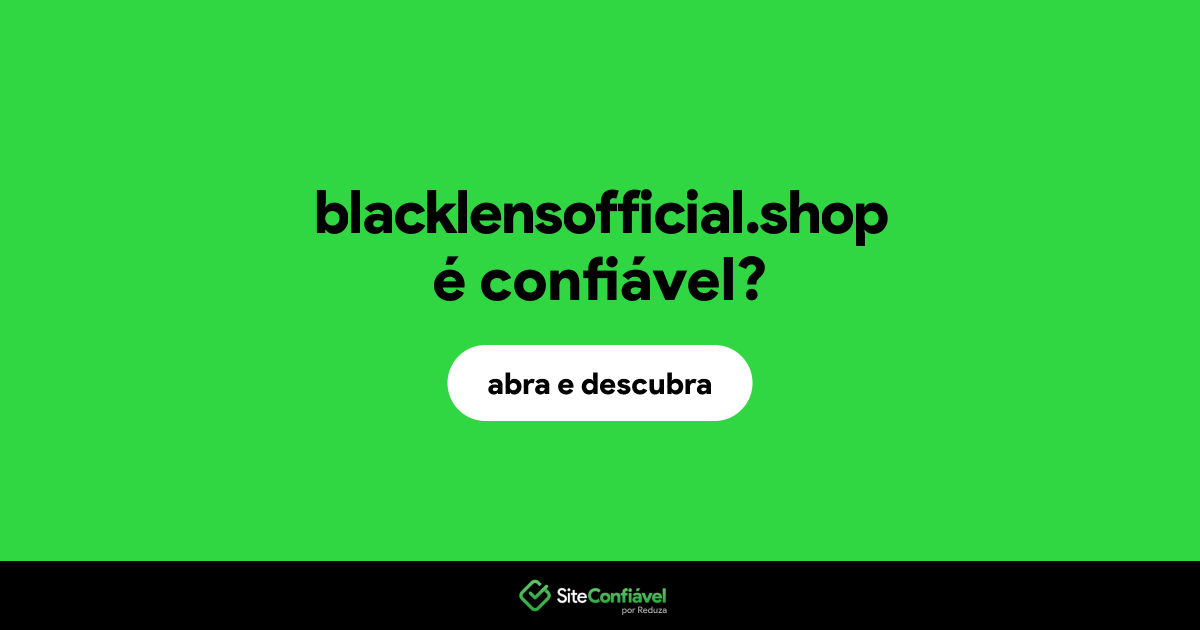 O site blacklensofficial.shop é confiável?