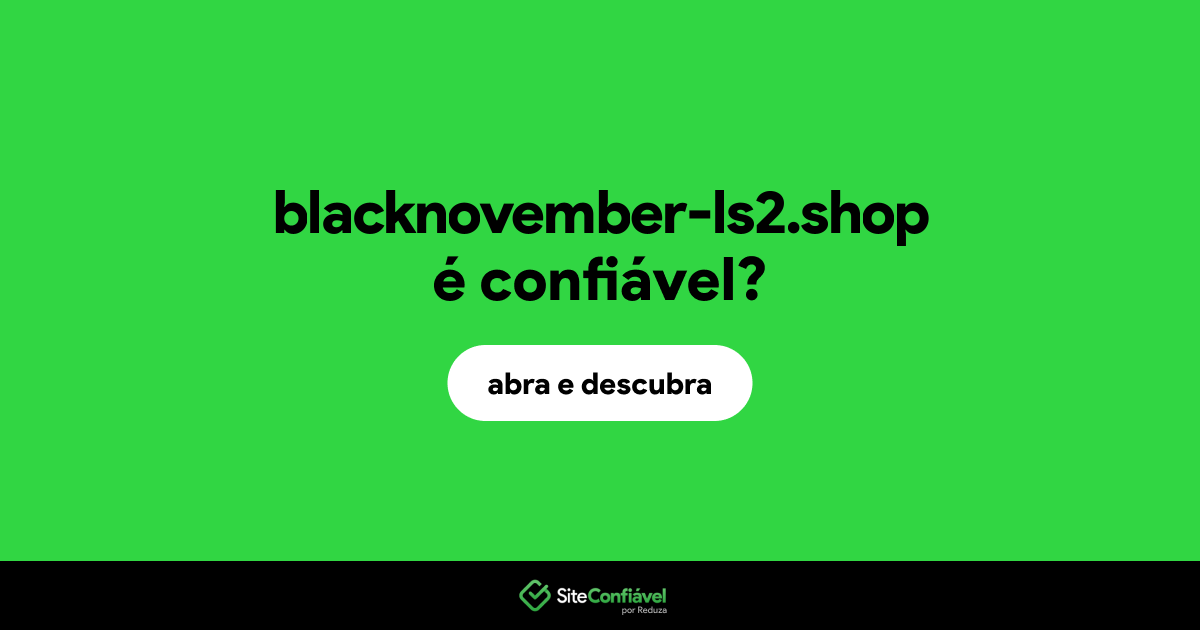 O site blacknovember-ls2.shop é confiável?