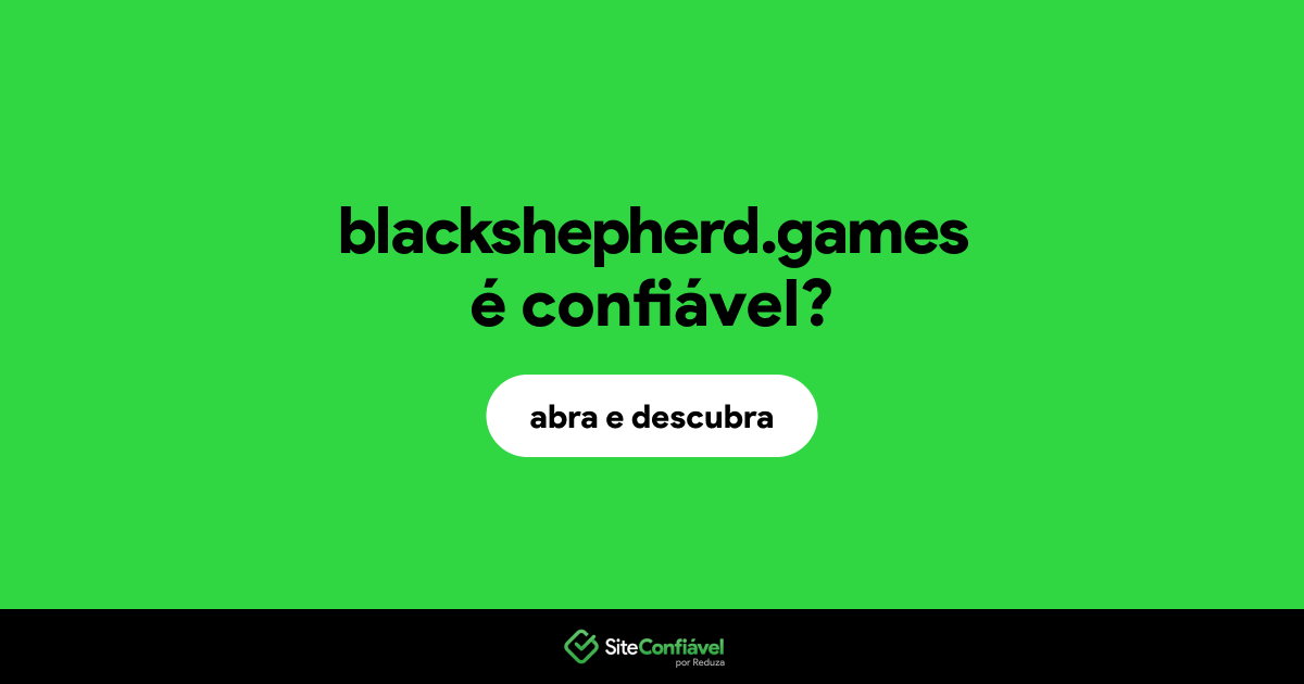 O site blackshepherd.games é confiável?