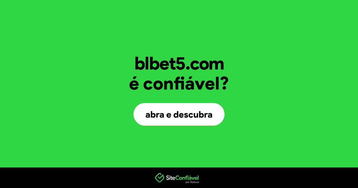 O site blbet5.com é confiável?