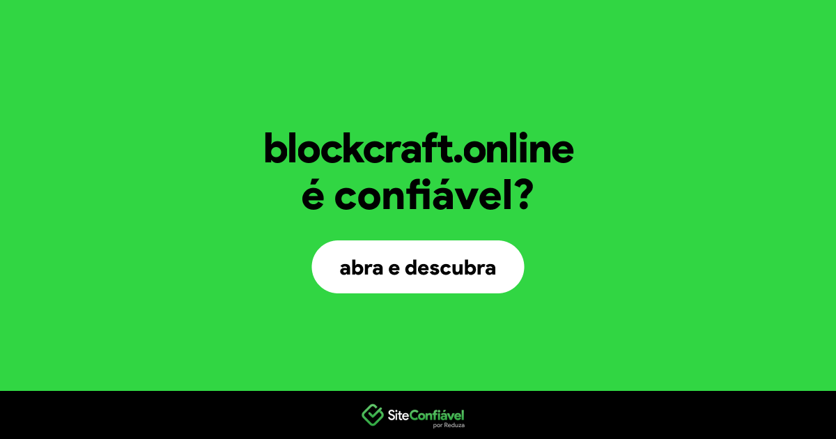 O site blockcraft.online é confiável?