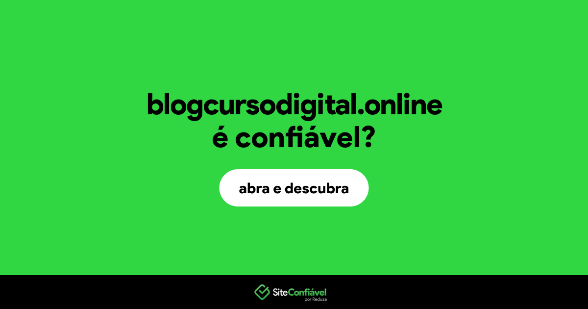 O site blogcursodigital.online é confiável?