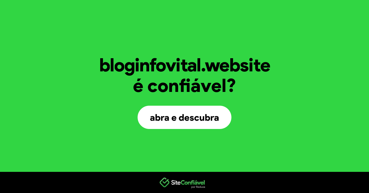 O site bloginfovital.website é confiável?