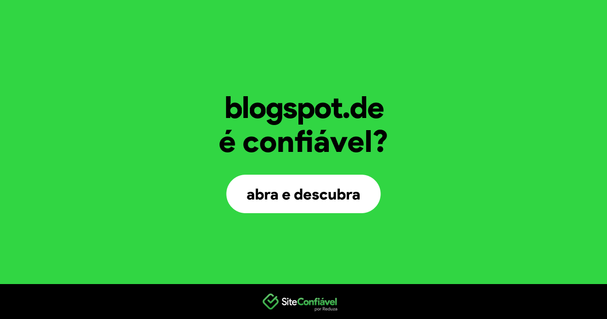 O site blogspot.de é confiável?