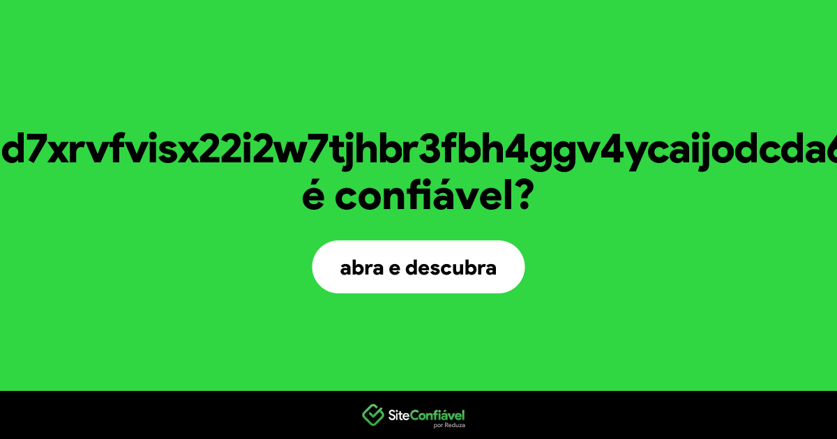 O site bmarketjfejd7xrvfvisx22i2w7tjhbr3fbh4ggv4ycaijodcda6aqyd.onion é confiável?