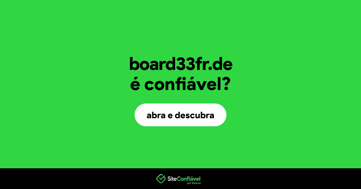 O site board33fr.de é confiável?