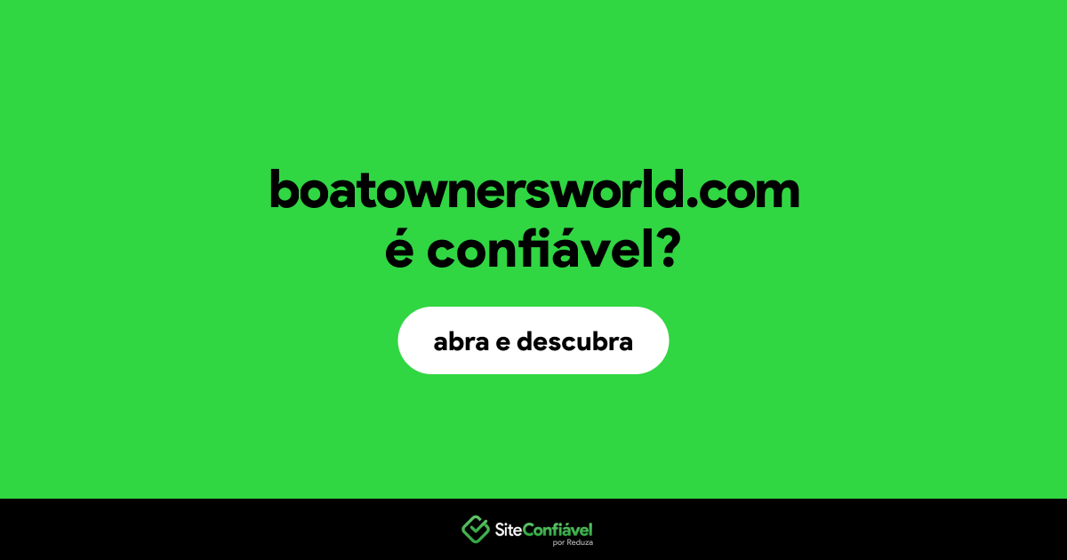 O site boatownersworld.com é confiável?