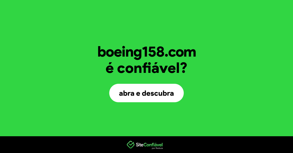 O site boeing158.com é confiável?