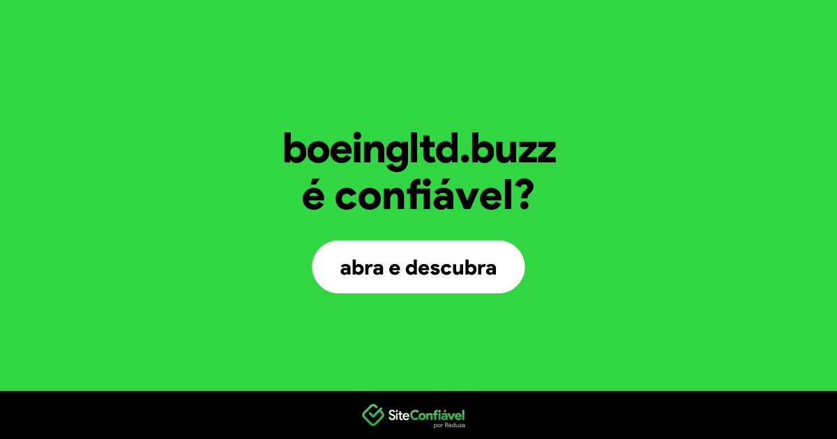 O site boeingltd.buzz é confiável?