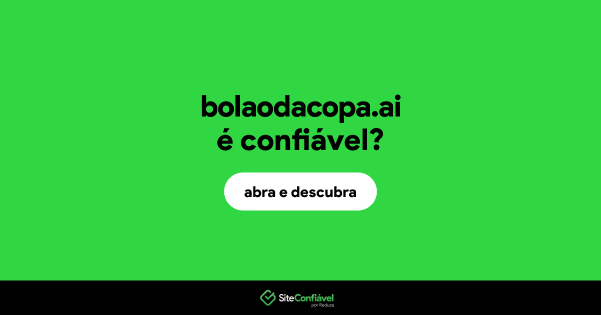 O site bolaodacopa.ai é confiável?