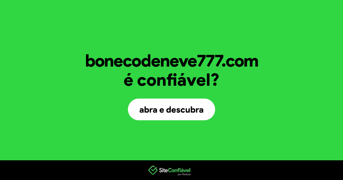 O site bonecodeneve777.com é confiável?