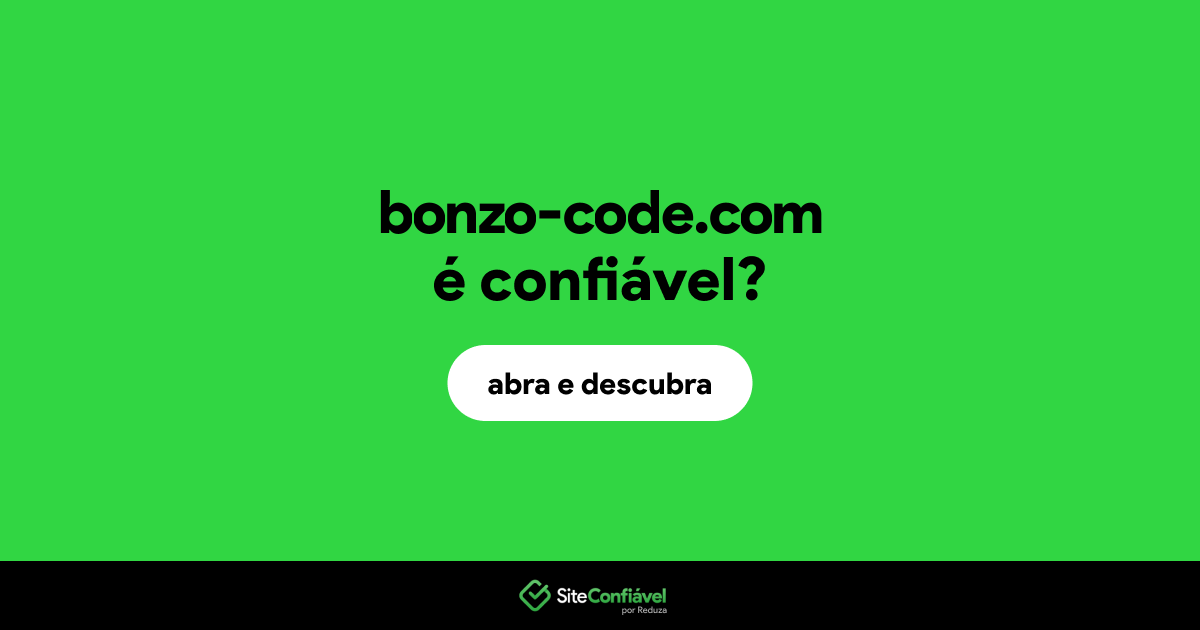 O site bonzo-code.com é confiável?